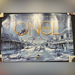 Signed SDCC Once Upon a Time season 4 poster